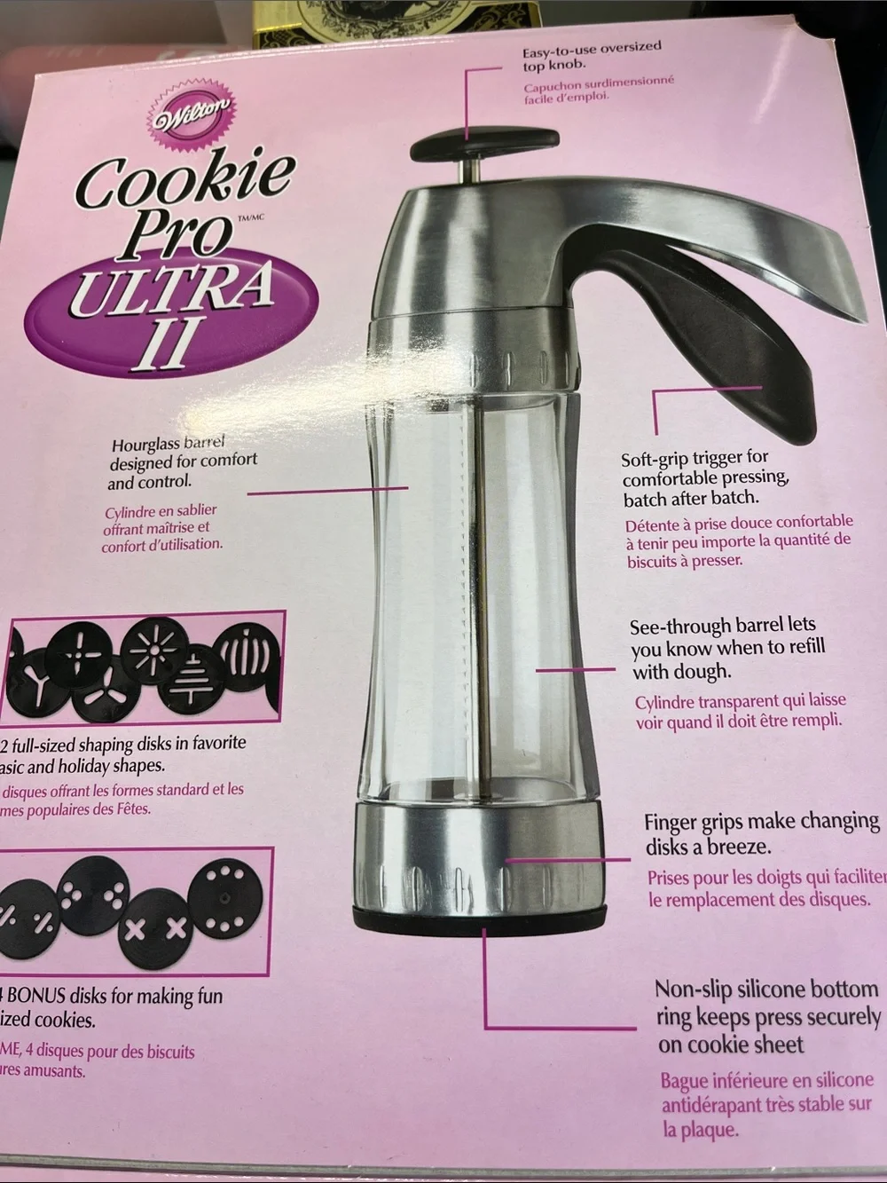 Wilton Cookie Pro Ultra II Cookie Press - Silver and Black